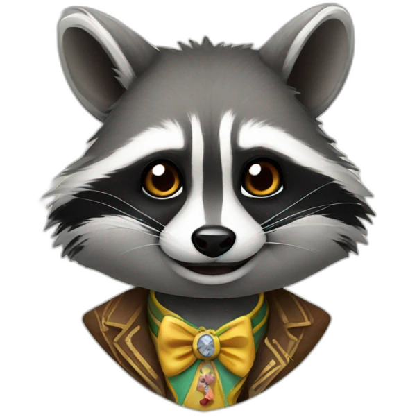 casino Raccoon emoji
