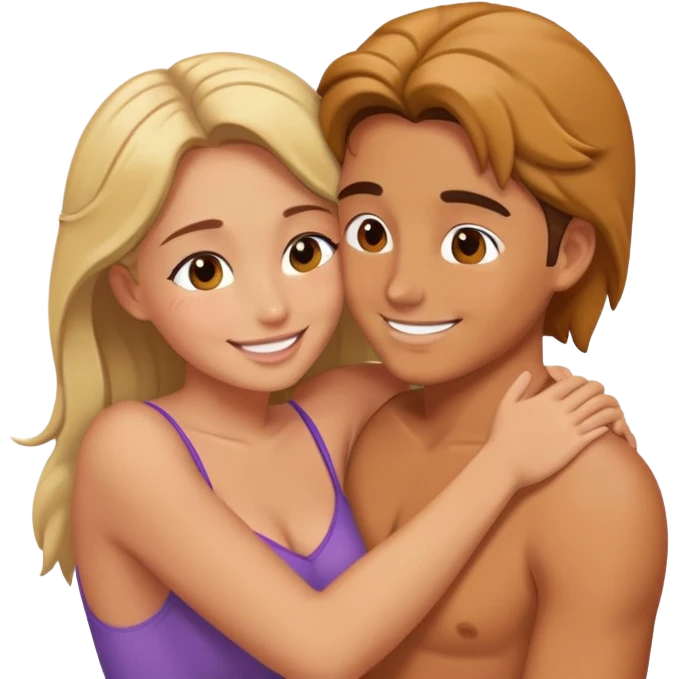 intimate moment between lovers emoji
