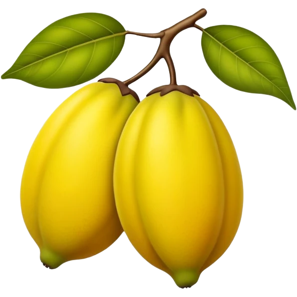 one pawpaw fruit  emoji