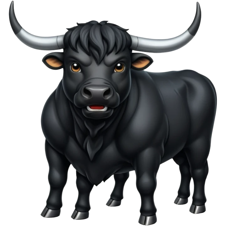 Black bull emoji