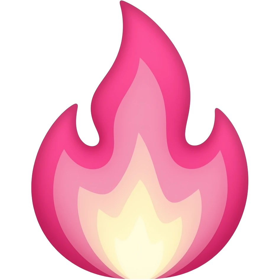 Pink fire emoji emoji