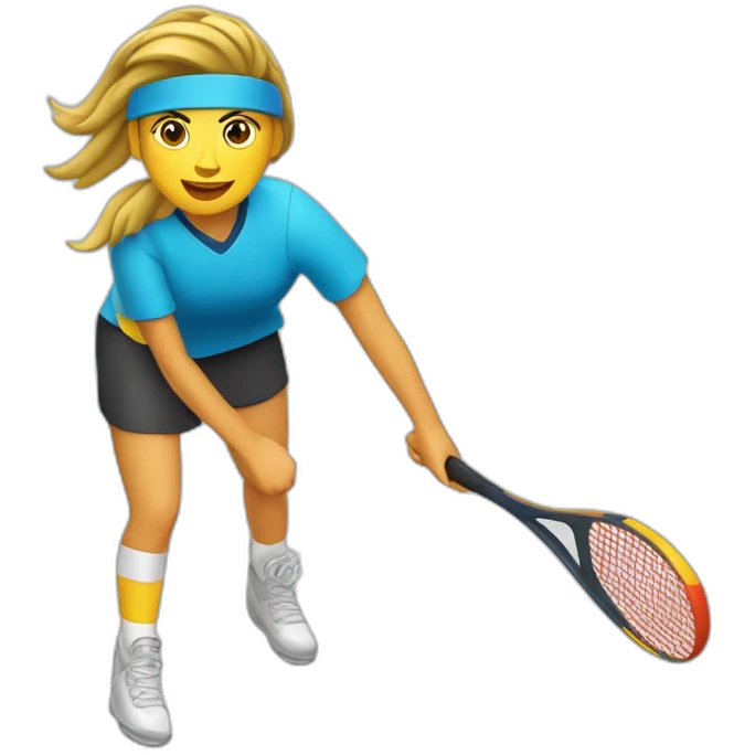 Jugadora pádel emoji