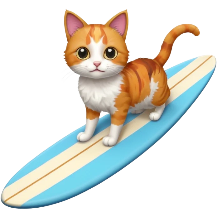 Cat on a surfboard  emoji