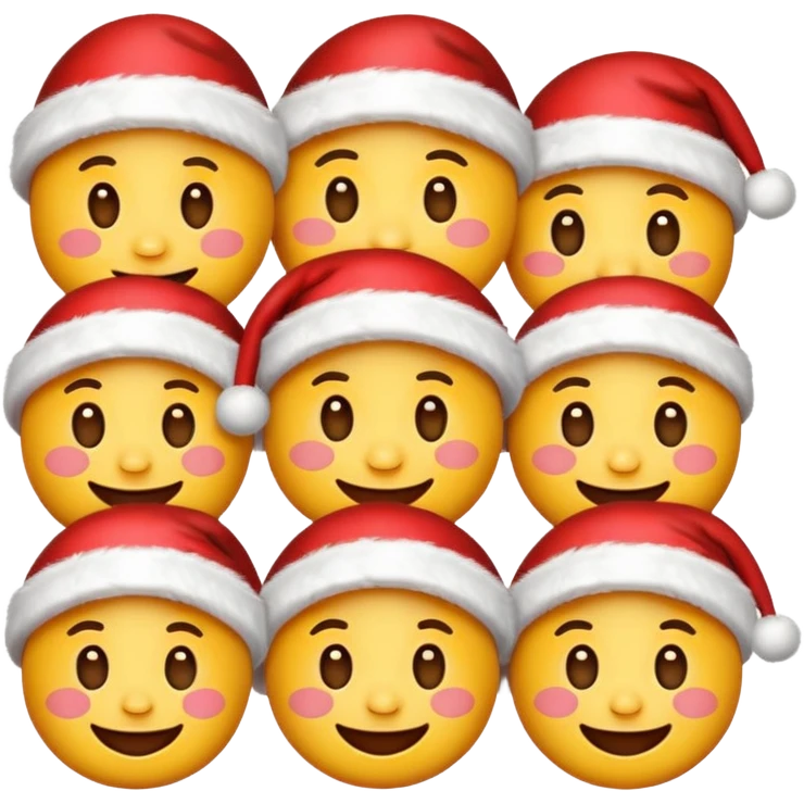 Aranyos Karácsonyi emojik emoji
