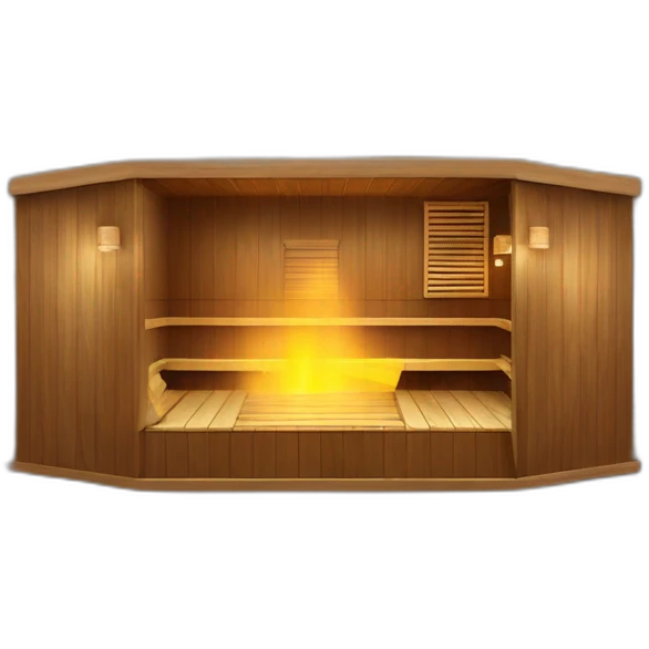 Home made sauna modern building emoji