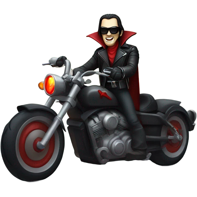Biker Dracula emoji