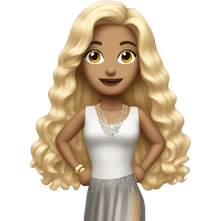 Super star blonde emoji