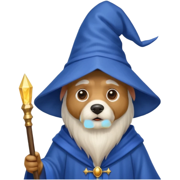 Dog wizard emoji