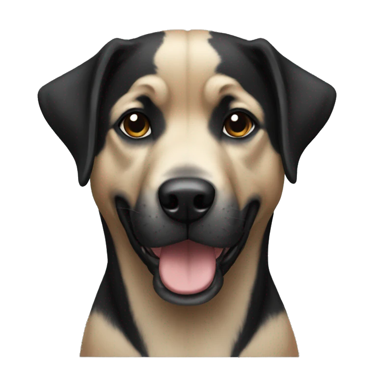 Perro negro emoji