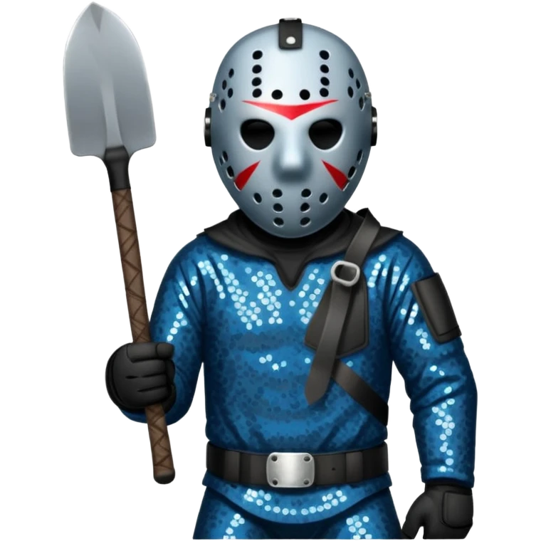 Jason Voorhees with slate sequin outfit  emoji