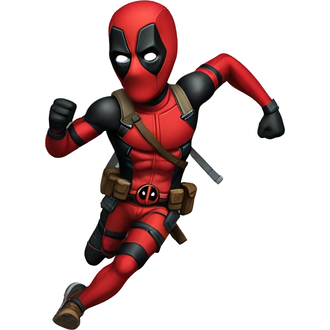 Running deadpool emoji