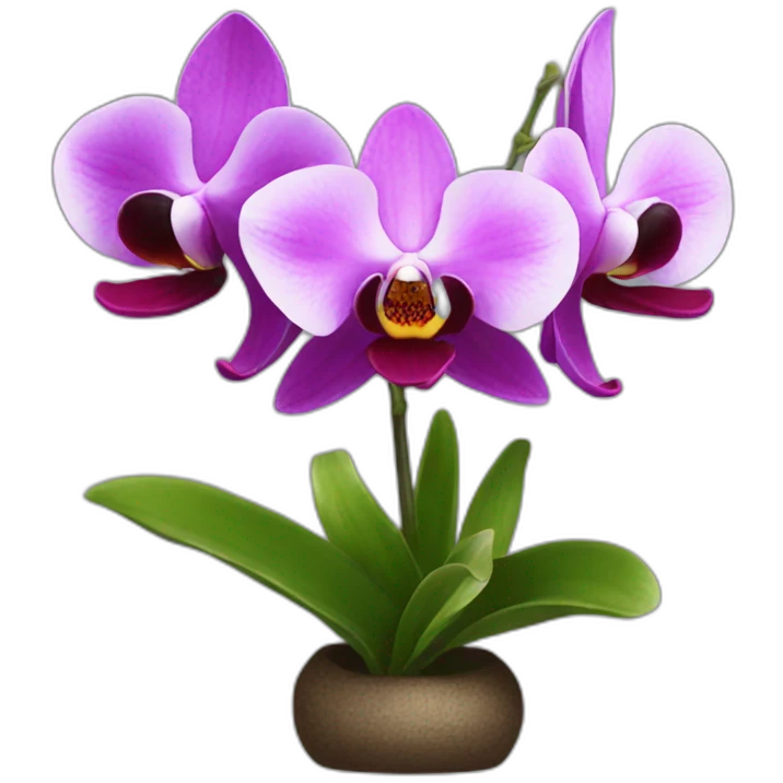 orquidea feliz emoji