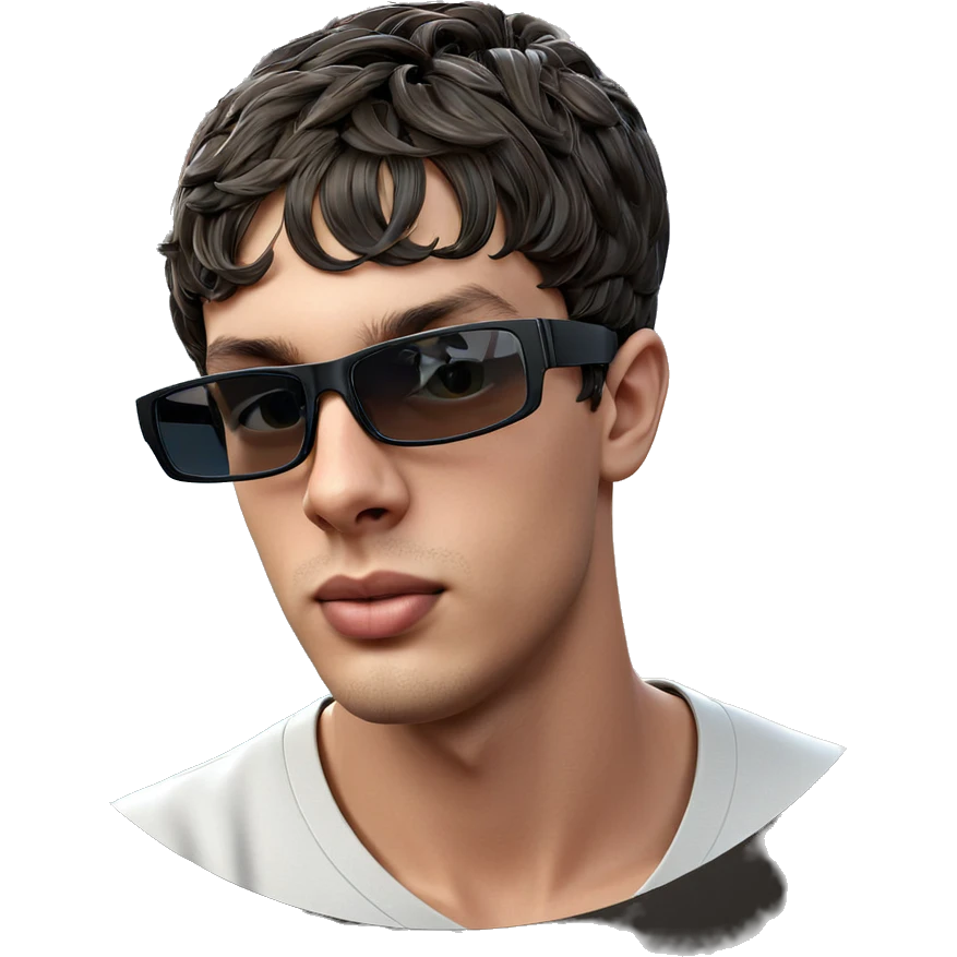 portrait of a stylish young man emoji