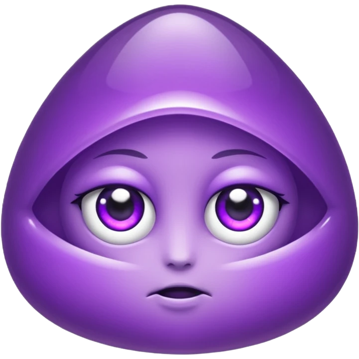 amethytst with eyes emoji