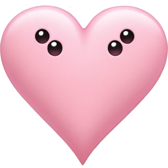 light pink heart  emoji