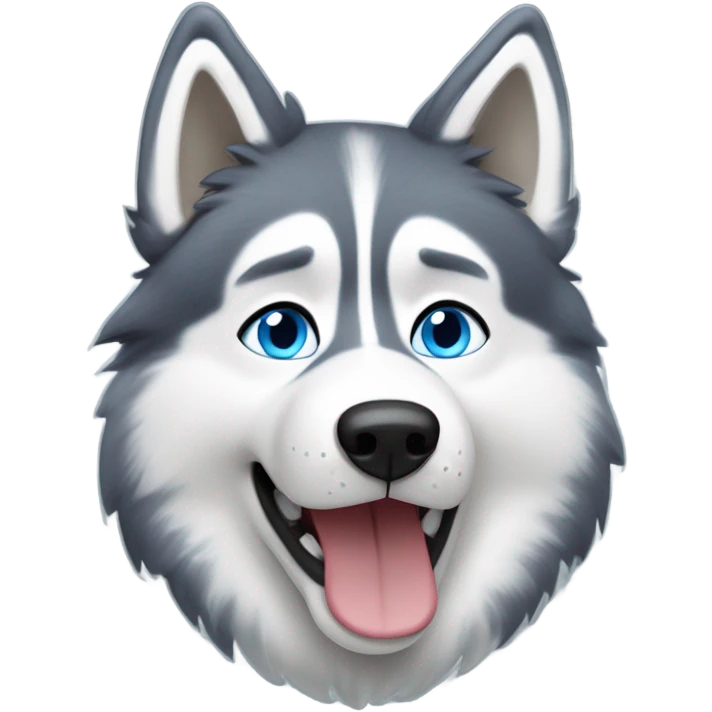 Rustic husky emoji