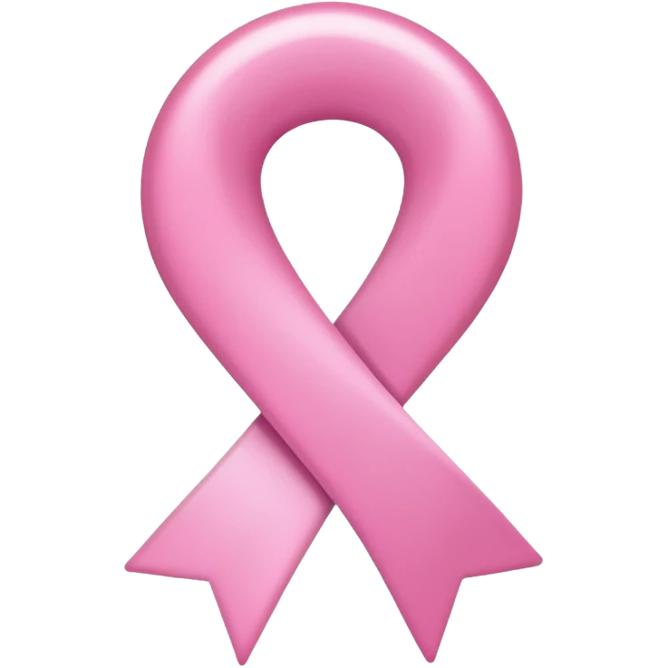 Pink cancer ribbon  emoji