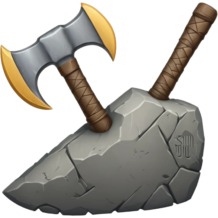 stone axe emoji