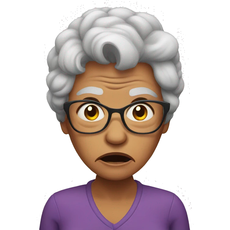 granmother angry emoji