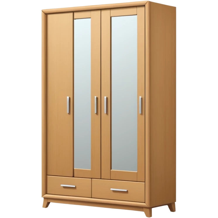 wardrobe modern closed mirror door emoji