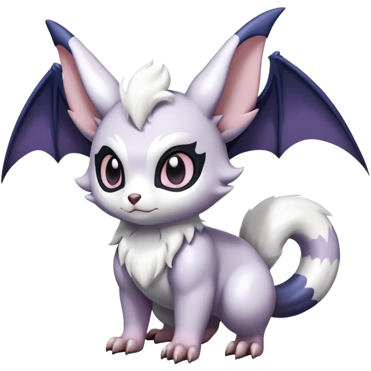 Shiny Furret-Absol-Noibat-Hybrid (Full body) emoji