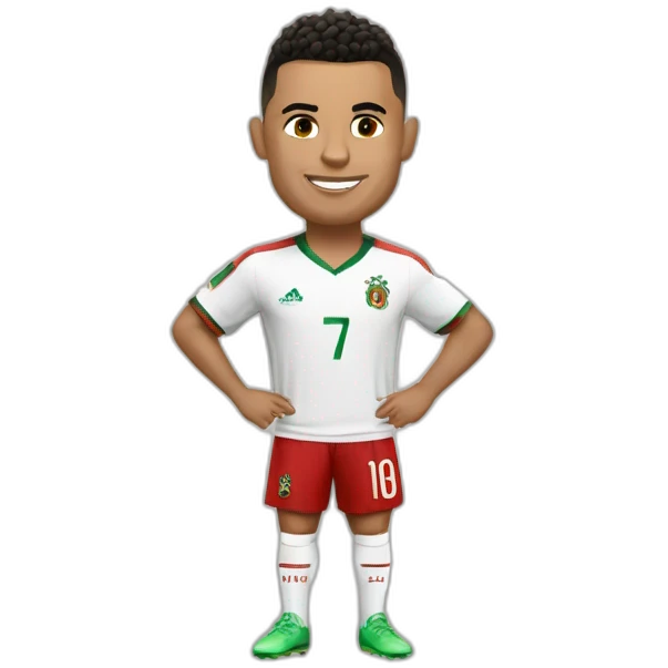 ronaldo avec le maillot du portugale emoji