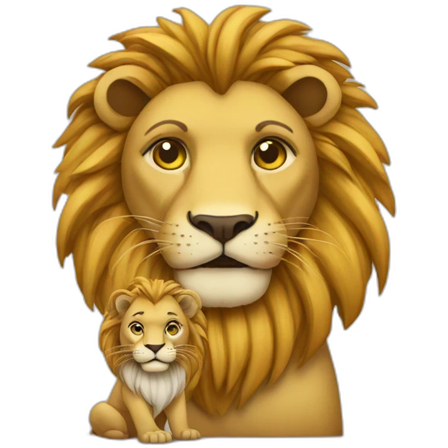 Iran , lion and son emoji