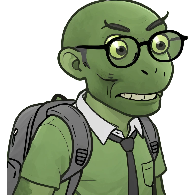 zombie nerd emoji