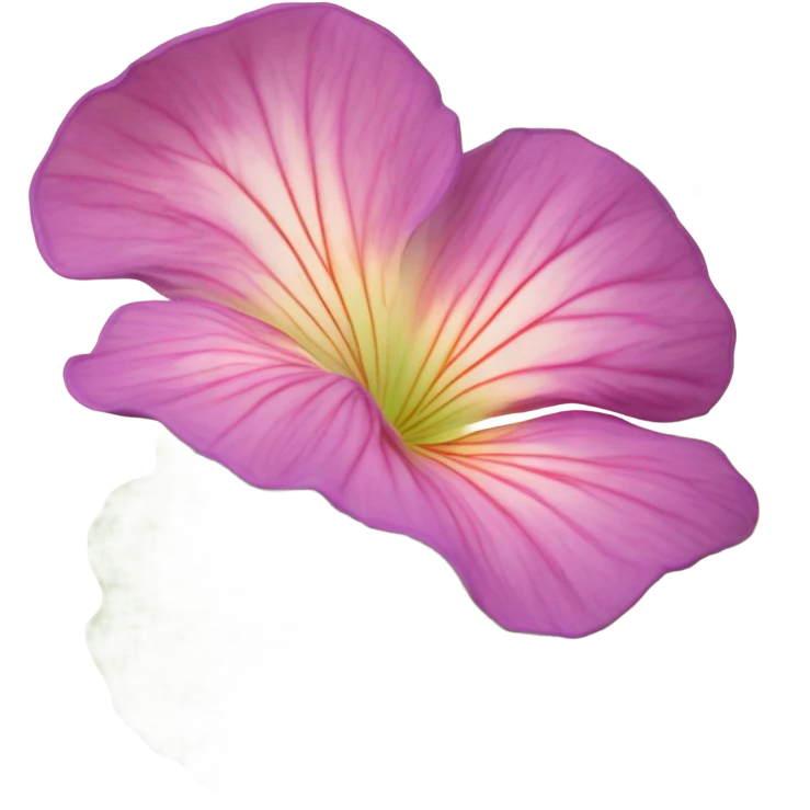 Aesthetic display of blush violet nasturtiums, an elegant deep pink perfume bottle, and a vintage love violet letter written in flowing script. emoji