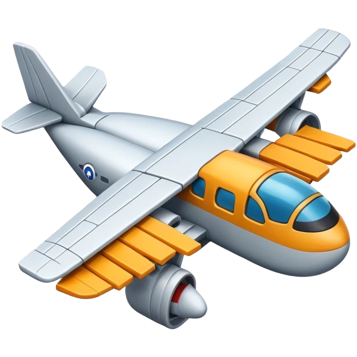Brick with airplane wings emoji