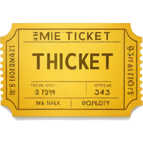 yellow ticket emoji
