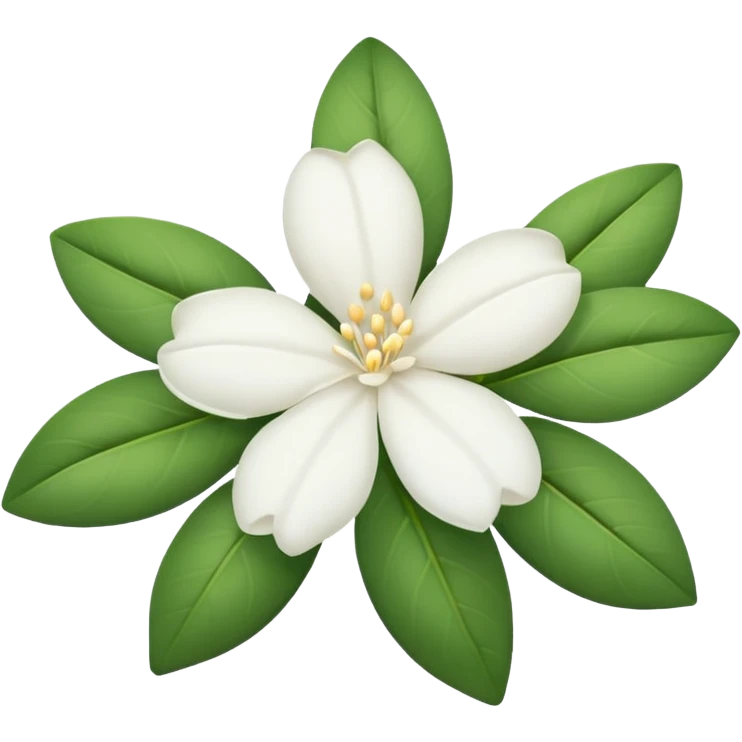 White jasmine flower emoji remove all leafs emoji