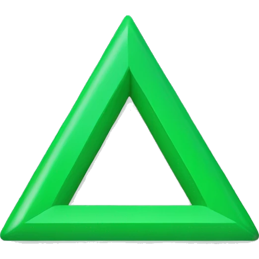 green triangle for kpis emoji