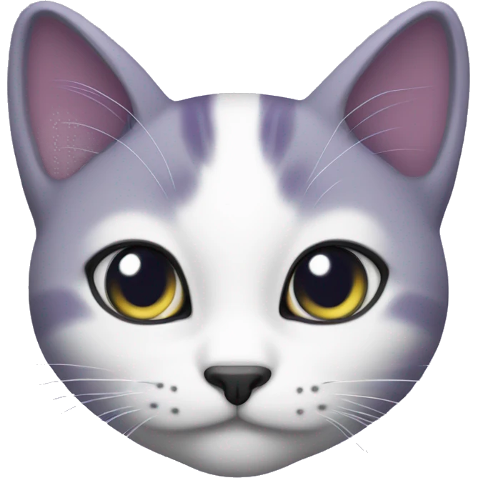 Gato de color violeta indigo emoji