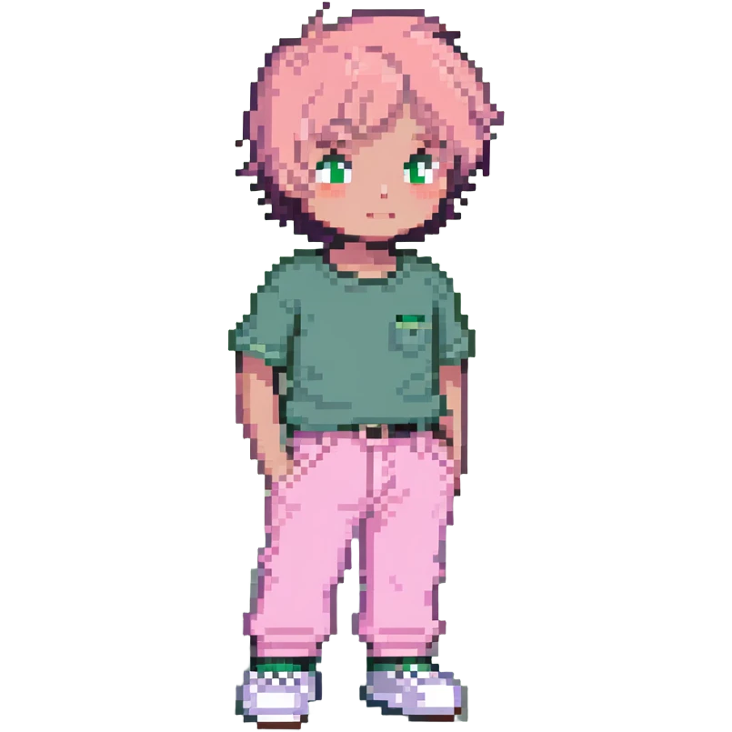a boy in pink pants emoji