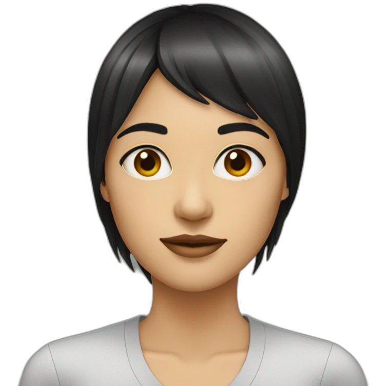 woman-with-black-hair-and-straight-fringe emoji