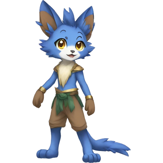 Anthro Sona Fakemon Full Body emoji