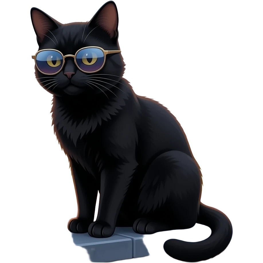 Cat wearing sunglasses emoji