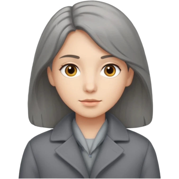 Malinous croisé, copuleur grise, yeux gris et poils mi long emoji