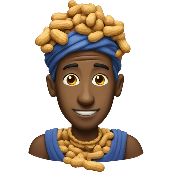Genie made of peanuts  emoji