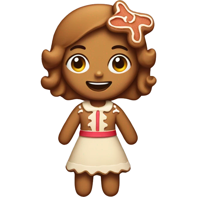 Gingerbread girl  emoji