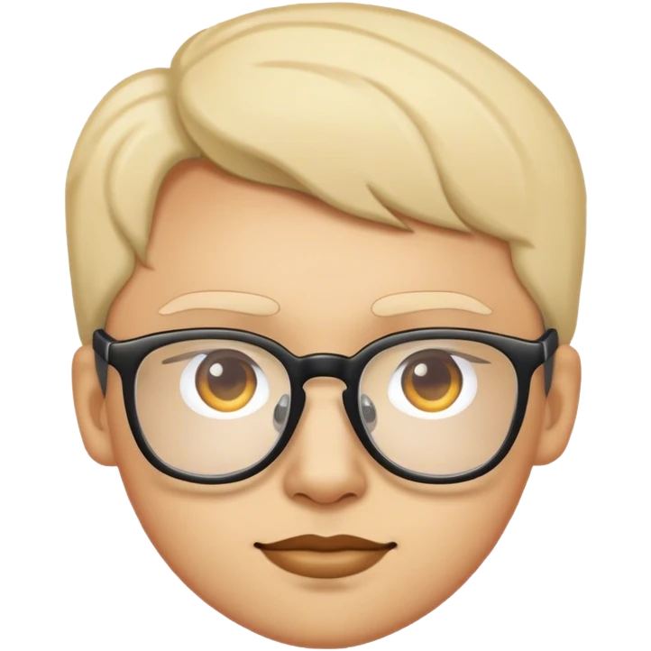 a human with glass emoji