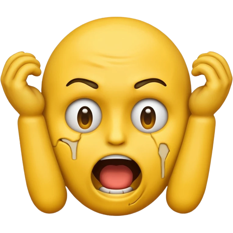 a emoji head choking itself
with its hands emoji