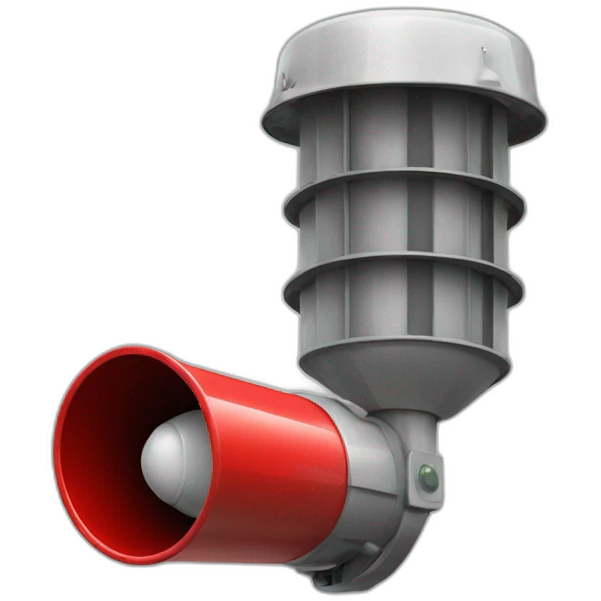 emergency siren color red emoji