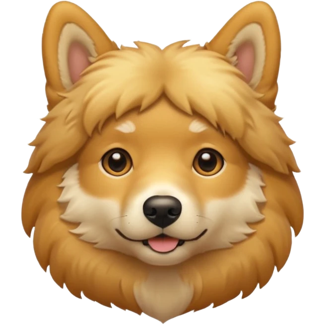 golden dog: short fur  emoji