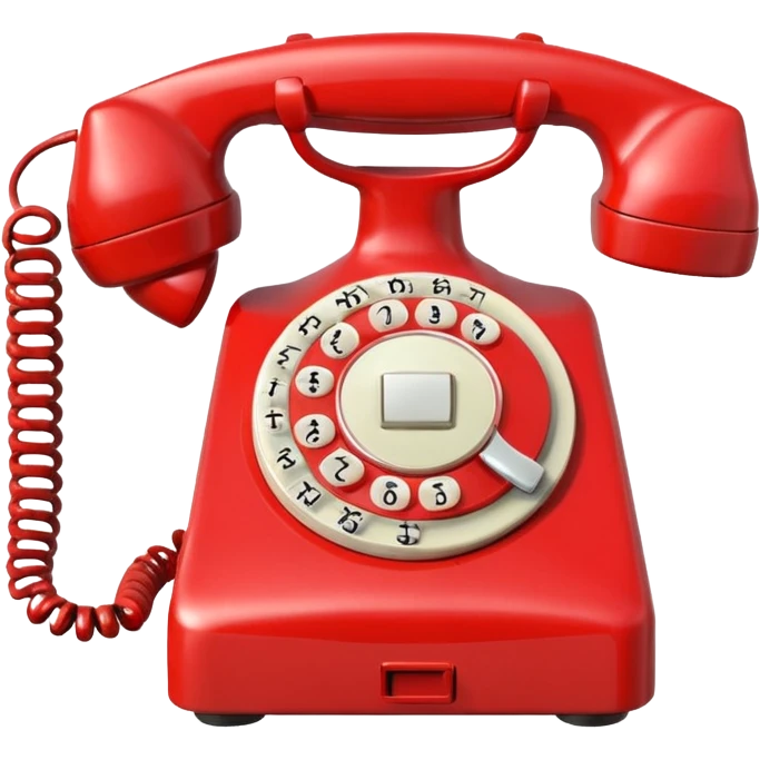 an old red phone emoji emoji
