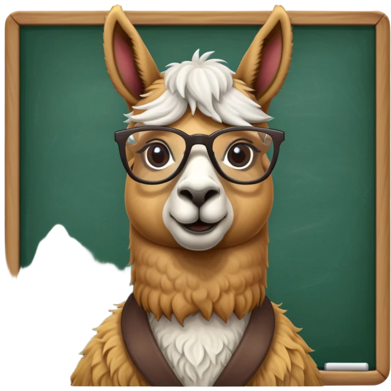 Llama teacher emoji