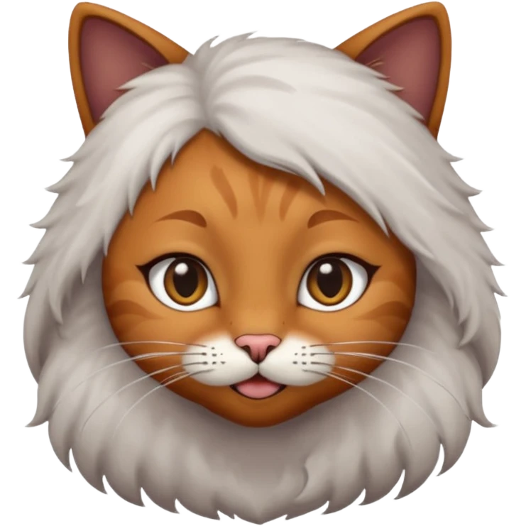 Black girl cat emoji