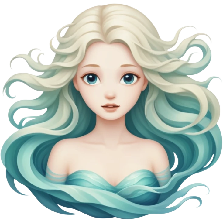 Ethereal ocean vibes siren emoji