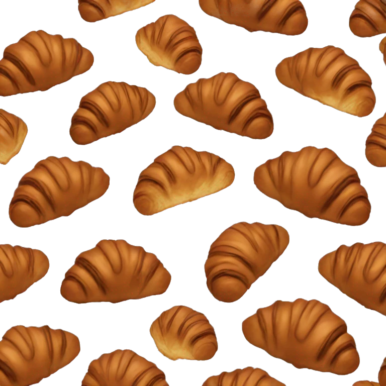 a chocolate croissant emoji